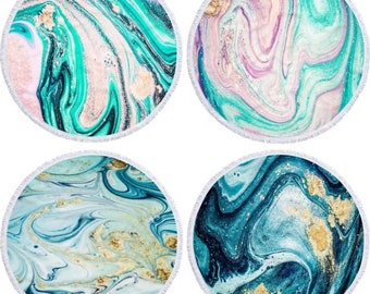 marble effect towels