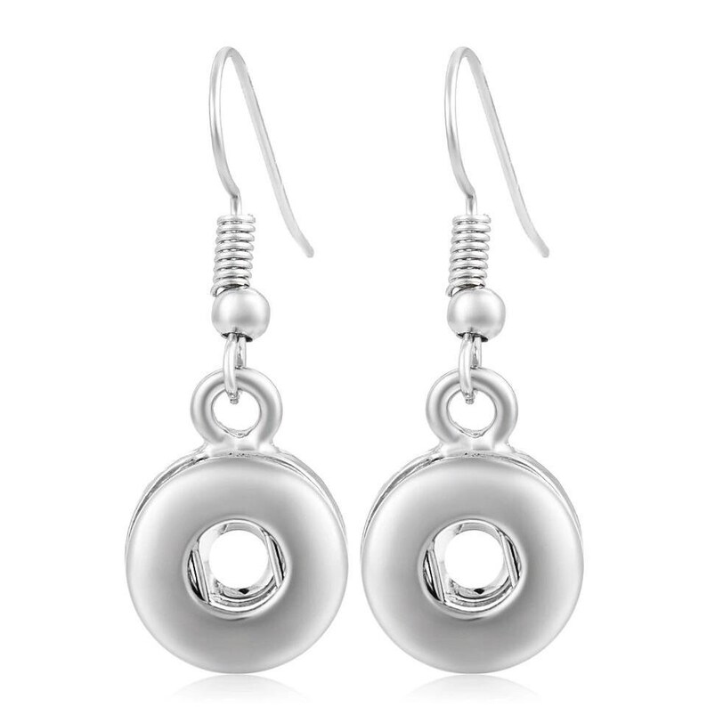 Mini Hanging Snap Earrings