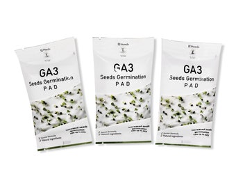 GA3 Gibberellic Acid Seeds Germination Pad - Increase Seeds Germination Rate Up To 60% - Natural Product - Perfect For Bonsai - Protea