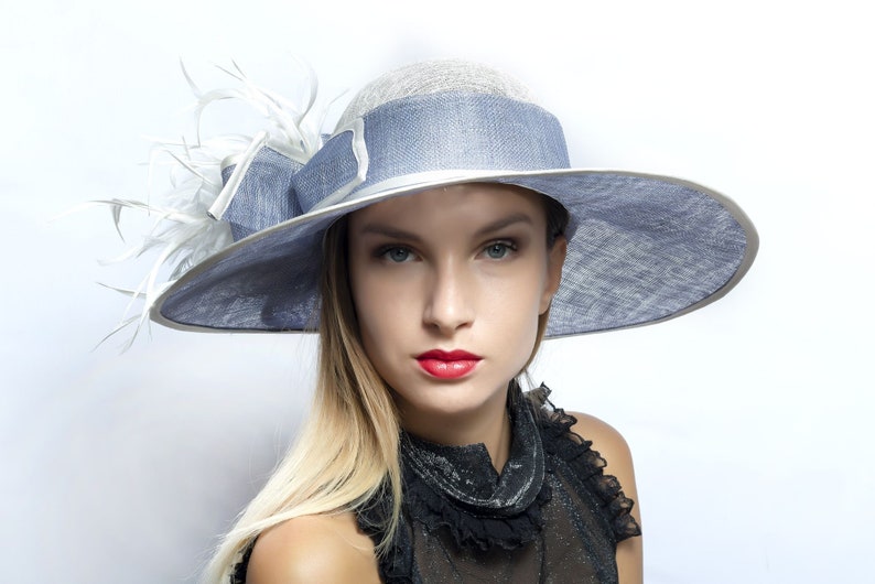 Melbourne Cup Hat, Kentucky Derby Hat, Ascot Wide Brim Hat, Award