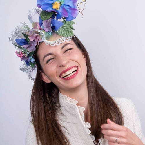 Flower headband, lace flower headband, Frida Kahlo crown, wedding headpiece, floral queen crown, flower power tiara, shops wedding flower tiara