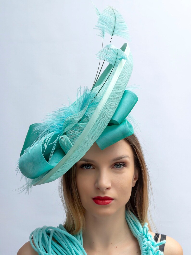 Derby Fascinator, Kentucky Derby Hat, Royal Ascot Hat, Tea