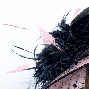 Melbourne Cup Hat, Kentucky derby hat, Ascot wide brim hat, award winning hat, ascot hat, Wedding Party hat, Audrey Hepburn hat, elegant hat image 6
