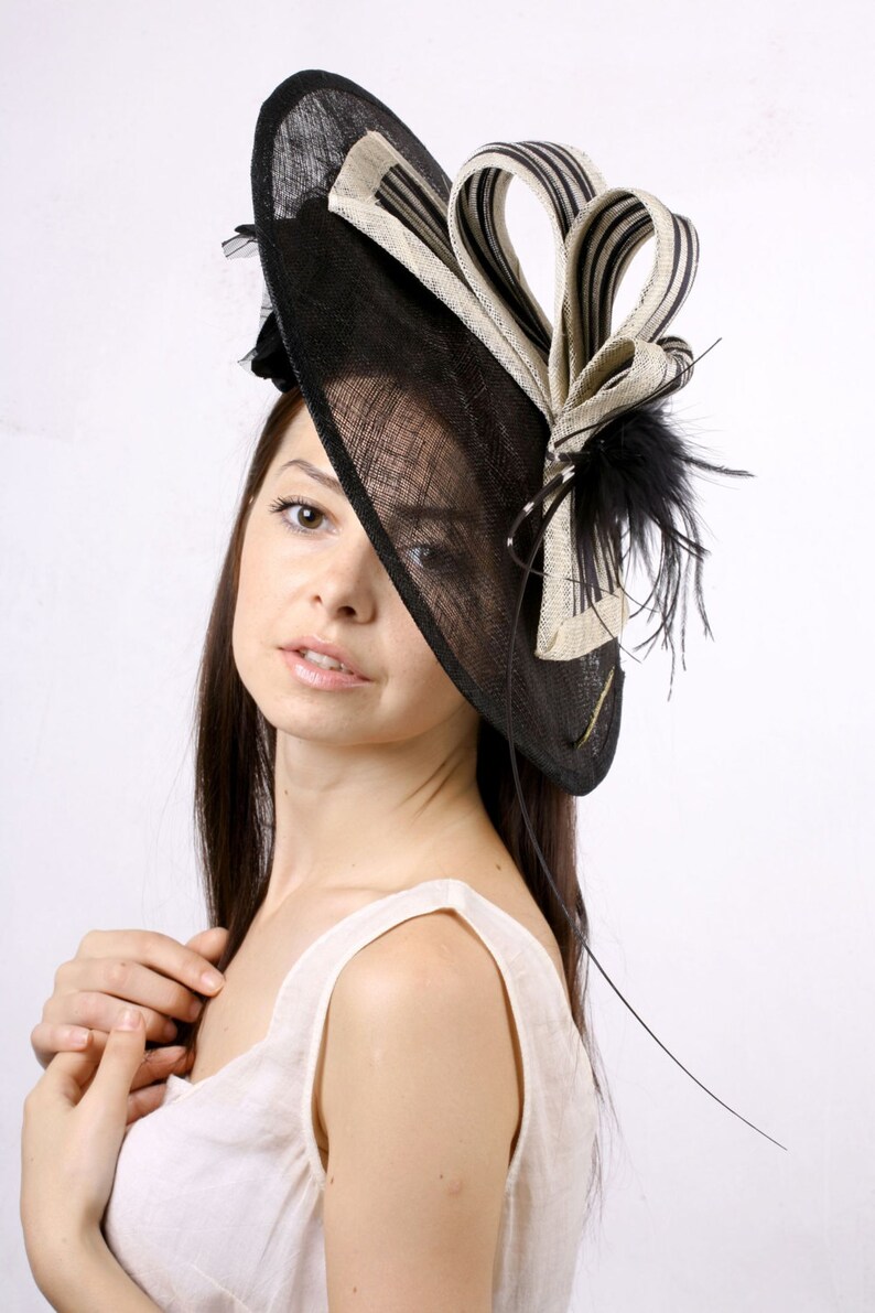 Melbourne Cup Hat Statement Derby Fascinator Royal Ascot Etsy