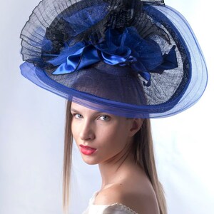 Royal Blue Fascinator, Royal Ascot Headpiece, Kentucky Derby Hat ...