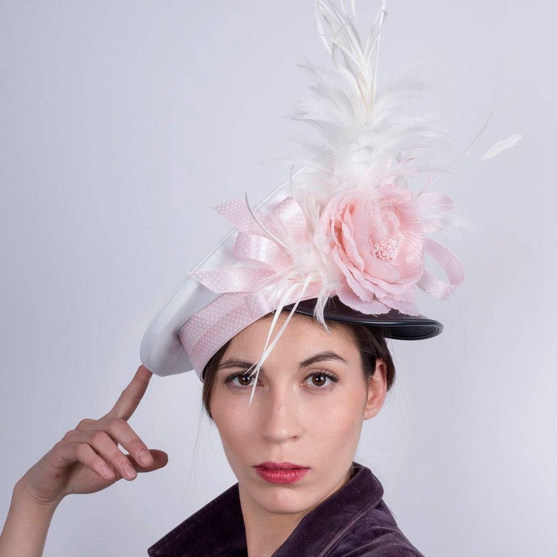 Melbourne Cup Hat, Carnival Hat, Festival Hat, Red Ascot Hat, Derby Hat