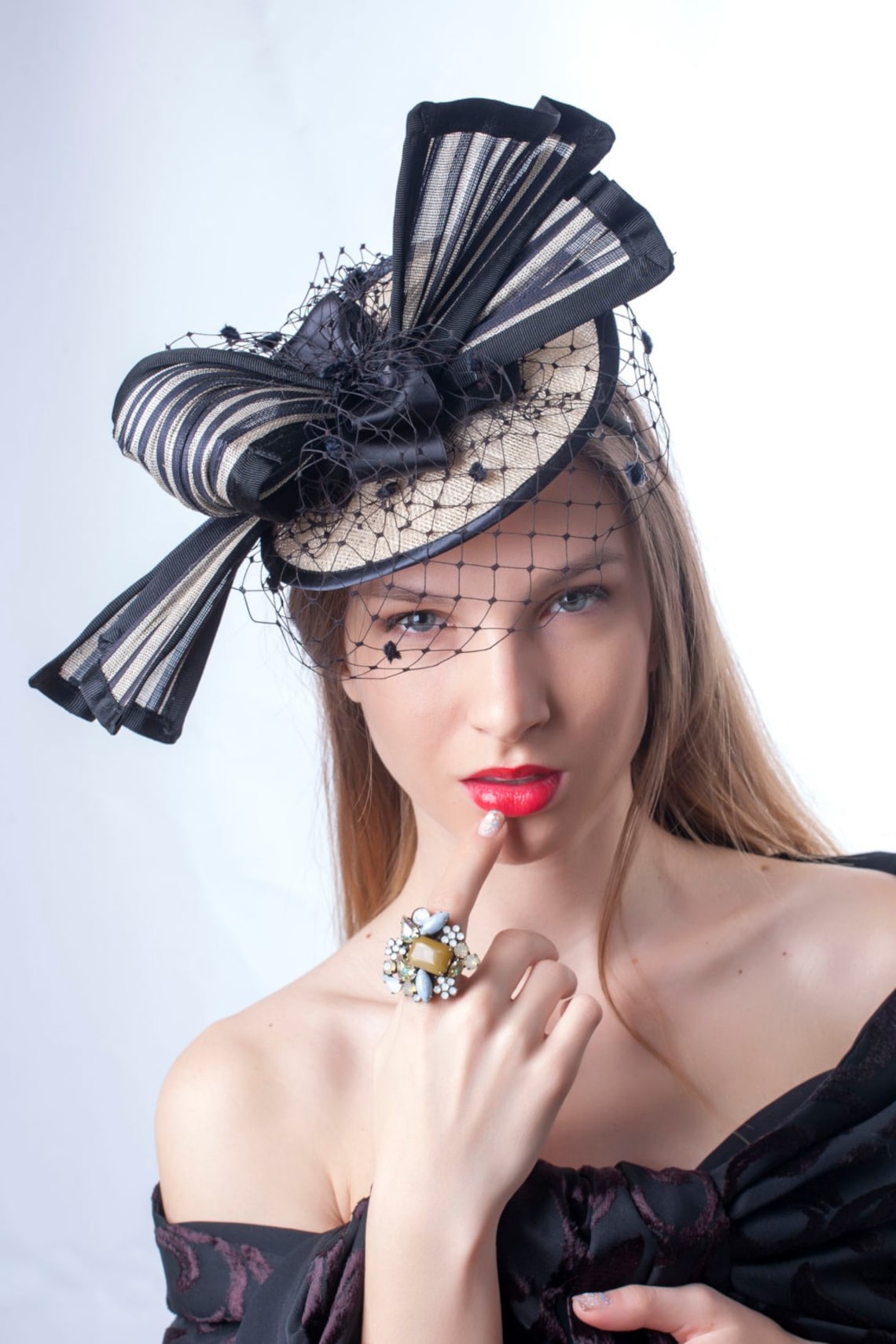 Royal ascot fascinator Kentucky derby hat Derby Fascinator Etsy