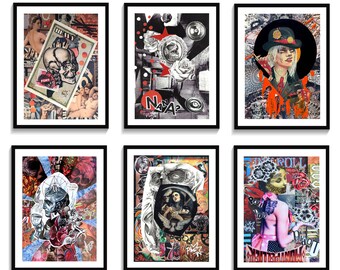 Déco tattoo skulls. Affiches numérotées et signées by Phosi. Choisissez votre modèle et votre format !