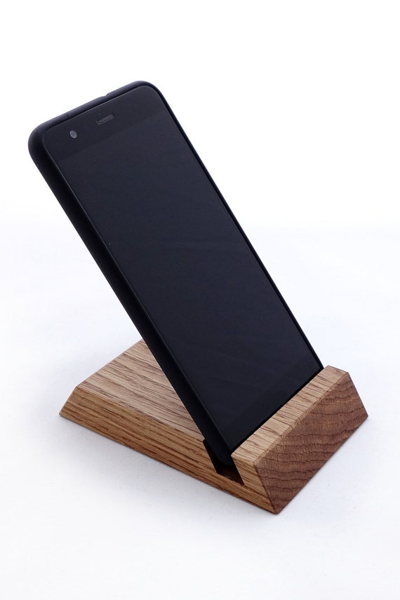 Iphone Wooden Stand Smartphone Holder Desk Organizer Etsy