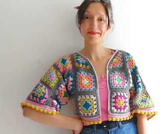 Cropped Granny Jacket PDF PATTERN (DK)