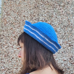 Sailor Hat - Crochet PDF Pattern - UK and US terms - Vacation Crochet - Summer Holiday Project - Beginner friendly/Easy, clear instructions