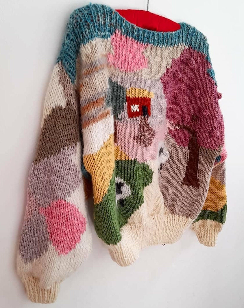 お得セット The Sheep Design Knit Intarsia an for Pattern PDF a Jumper: トップス