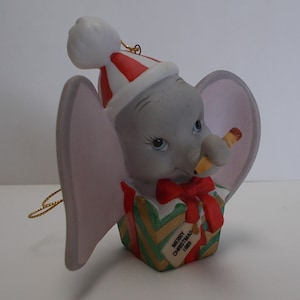 Disney Characters Dumbo Porcelain Ornament 1989 by Grolier
