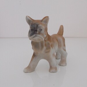 Porcelain Boxer Dog Figurine Made in Japan