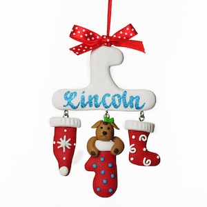 Personalised Dog Charm Christmas Decoration