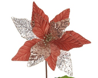 Blush Velvet Sequin Flower