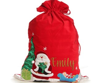 XL Extra Large Traditional Santa Claus Father Christmas Present Gift Bag