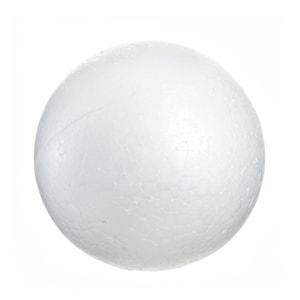 Bola de espuma de poliestireno de 12 cm para manualidades
