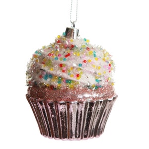 Rosa Cupcake Hängende Weihnachtsdekoration