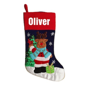 Gepersonaliseerde kerstsok rendier