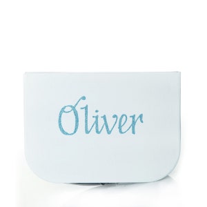 Personalised Ice Blue Suitcase Gift Box