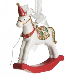 Decoração de árvore de cavalo de balanço