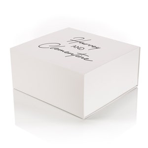 Caja de regalo magnética de lujo para parejas personalizada