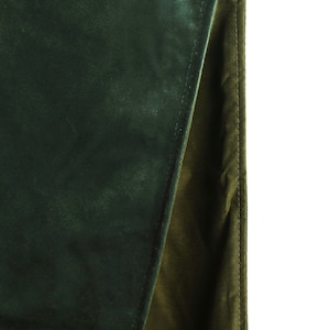 Deluxe Forest Green Velvet Lined Table Runner
