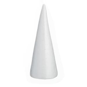 Cono artesanal de espuma de poliestireno