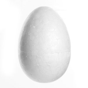 Huevo de espuma de poliestireno de 14 cm para manualidades DIY