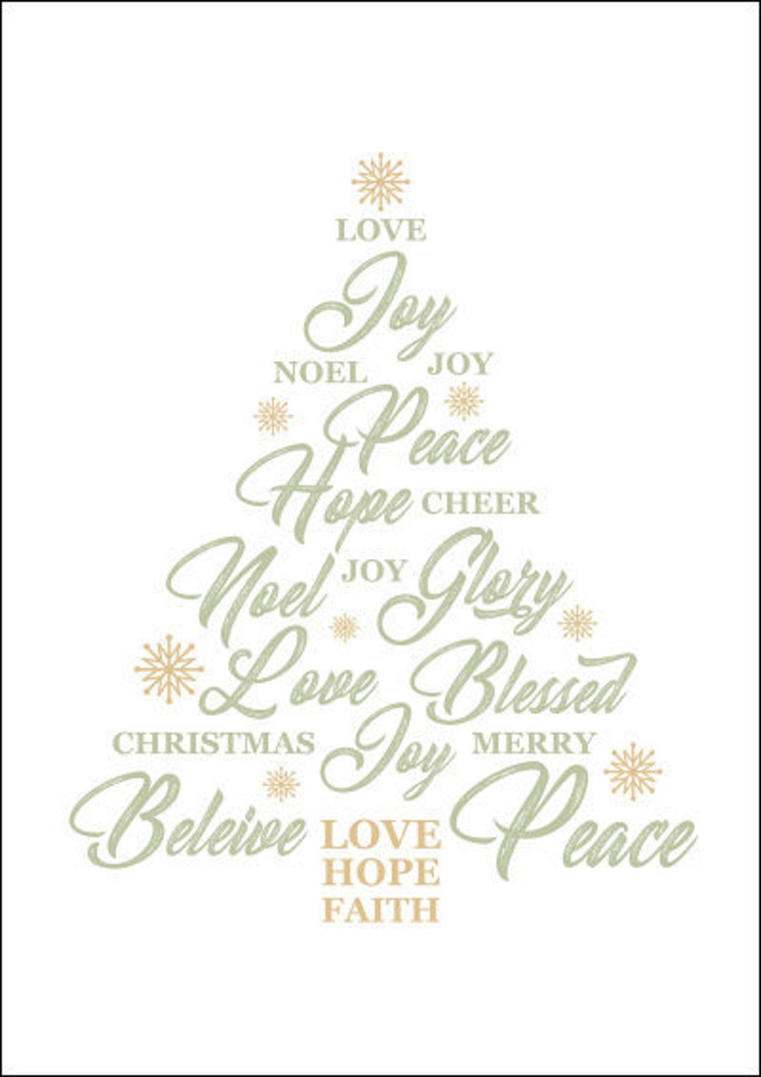 Christmas Joy Poster - Downloadable Print - Etsy