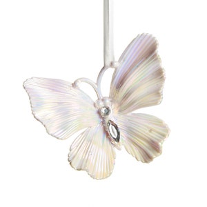 Iridescent Butterfly Christmas Tree Decoration