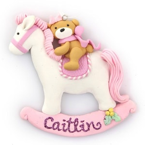 Pink Rocking Horse Ornament