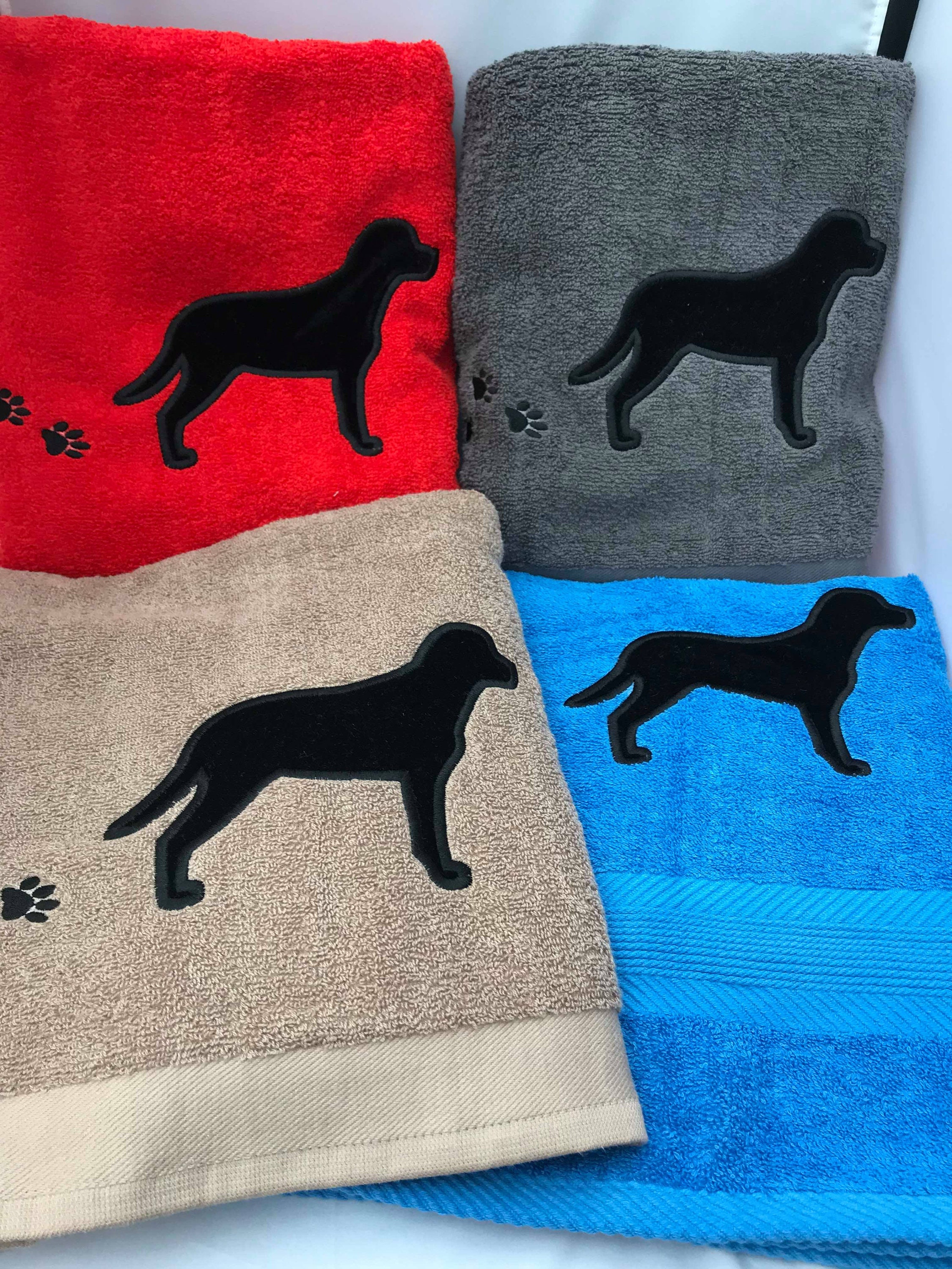 Labrador Dog Bath Towel black labrador chocolate labrador Etsy