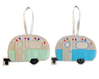 Vintage Caravan Felt Hanging Decoration