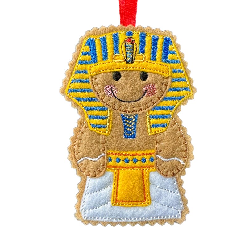 Pharaoh Ribbon Egyptian Pharaoh Gingerbread Felt Decoration - Etsy
