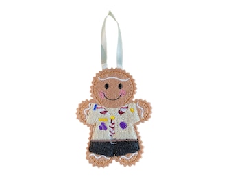 Scout Leader Gingerbread Man Felt Decoration