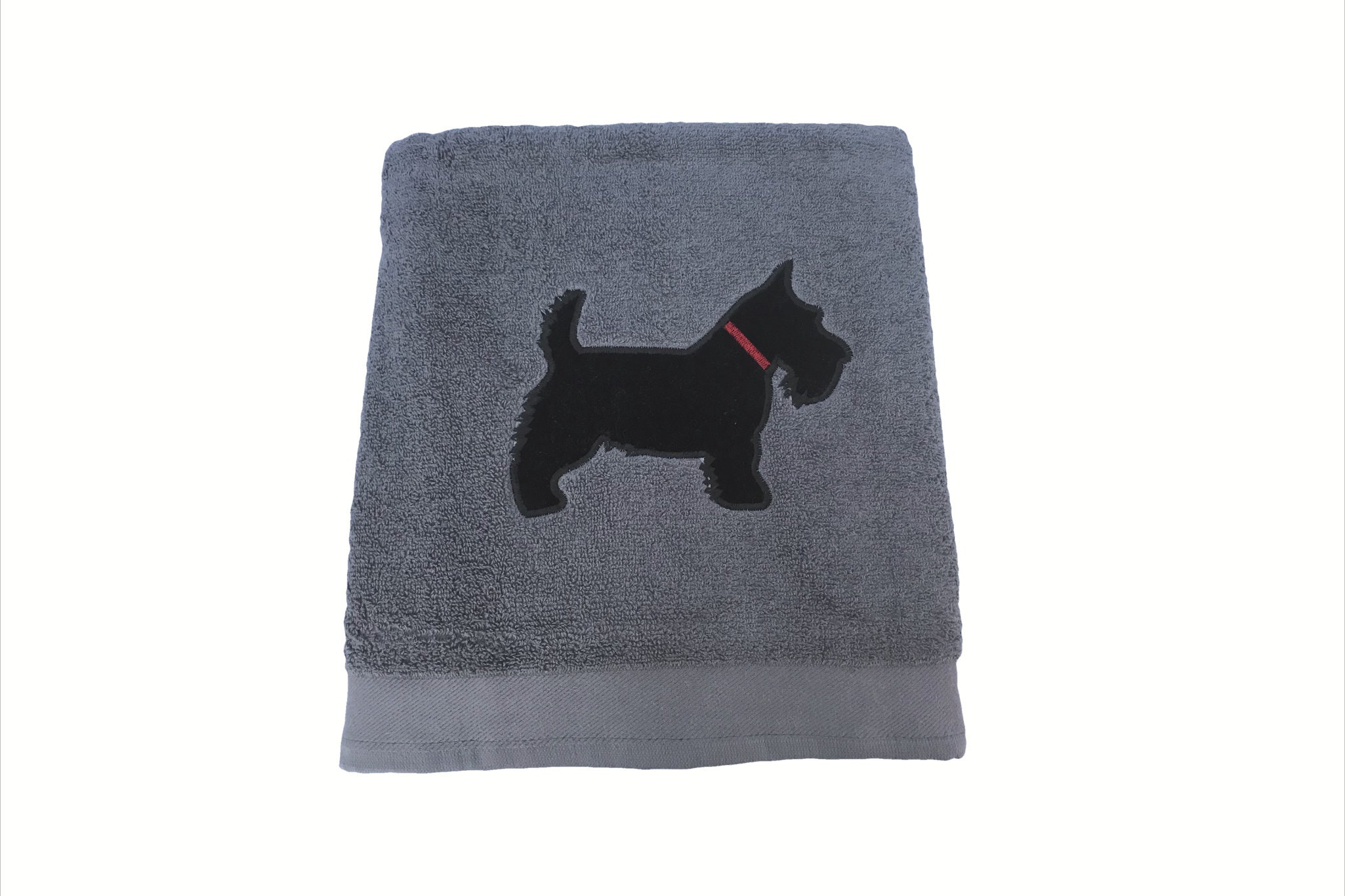 Novelty Scottie Dog Fleece Throw in Grey & Lilac Colours 120cms x 150cms 
