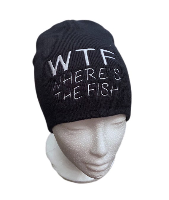 Buy Novelty Quote Wheres the Fish Joke Beanie Hat Online in India 