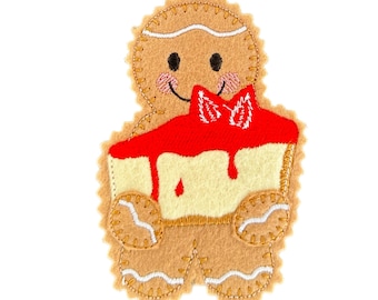 Strawberry Cheesecake Gingerbread Felt Decoration