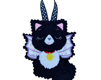 Witches Black Cat Hanging Halloween Decoration