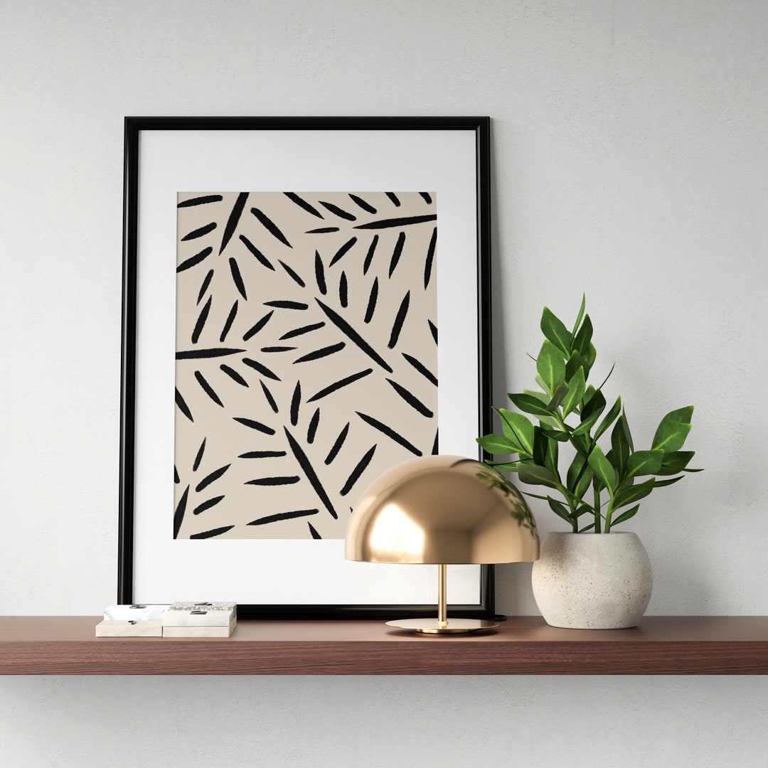 Minimalist Abstract Print, Boho Printable Wall Art Digital Print ...