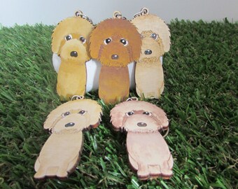 Goldendoodle Wooden Keyring