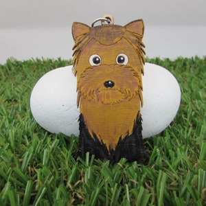 Yorkshire Terrier Wooden Keyring