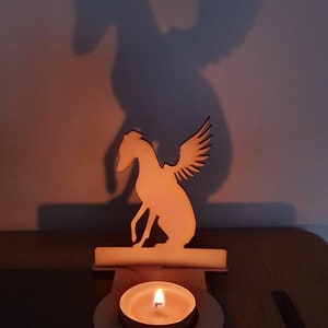 Personalised greyhound tealight shadow caster whippet lurcher memorial angel dog