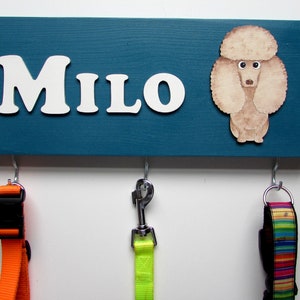 Personalised Poodle Lead Holder, Leash Holder, New Home Gift, Spring Decor, Dog Owner Gift image 5