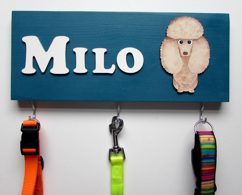 Personalised Poodle Lead Holder, Leash Holder, New Home Gift, Spring Decor, Dog Owner Gift image 5