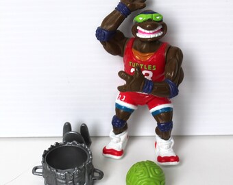 TMNT Slam Dunkin Don Donatello Teenage Mutant Ninja Turtles Action Figure 1991