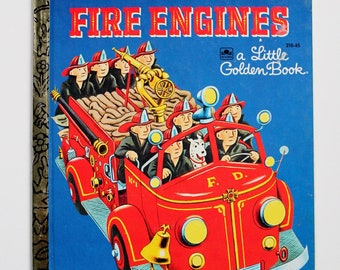 Fire Engines A Little Golden Book 1959