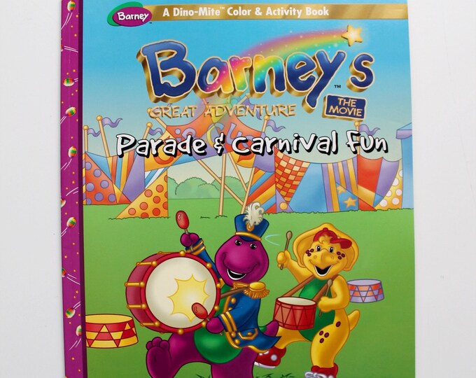 Barneys Great Adventure Coloring and Activity Book 1998 - Etsy
